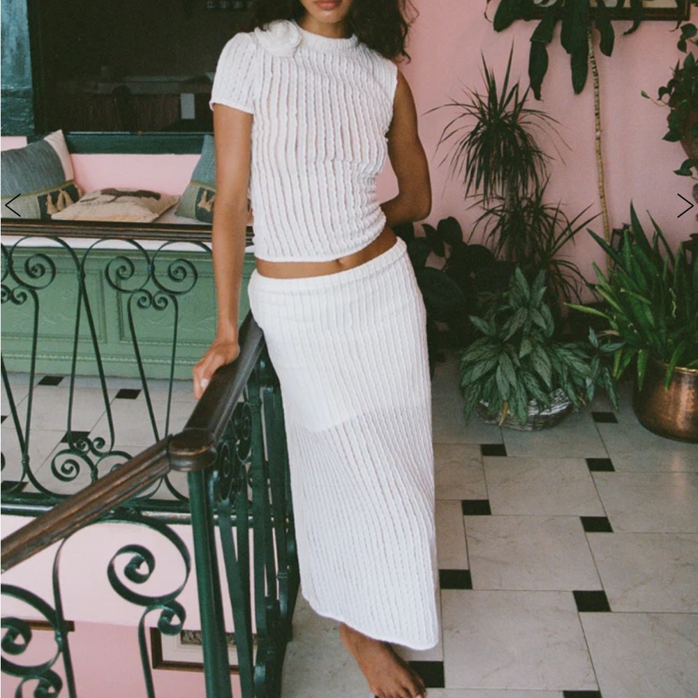 WITH JEAN- LouLou midi skirt